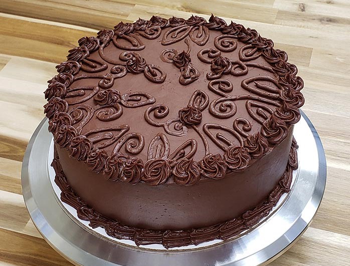 Gluten Free Chocolate Cake Decorated