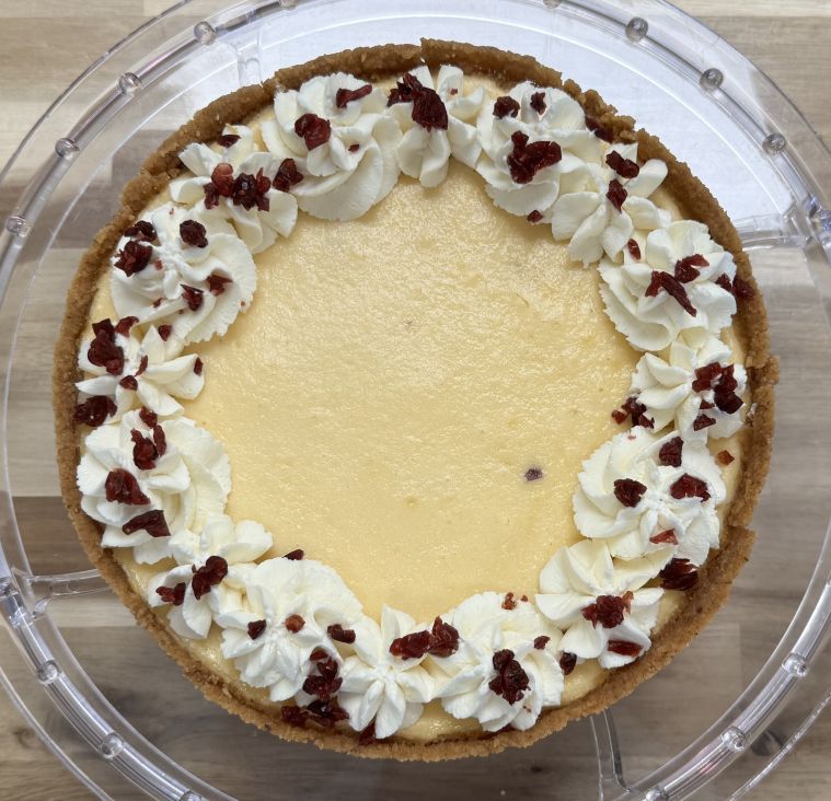 Orange Cranberry Cheesecake